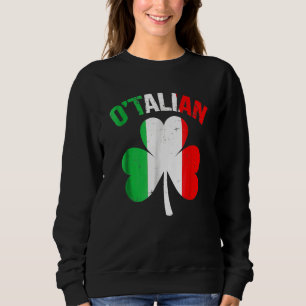Sweatshirt Drôle Jour de la Saint Patrick irlandais italien O