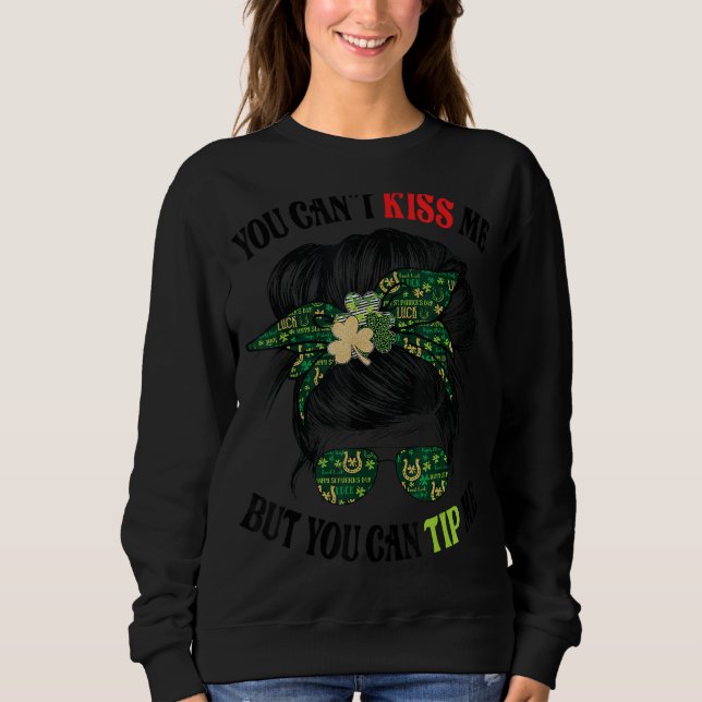 Sweatshirt Drôle Jour de la Saint Patrick Waiter Waiter Ti (Devant)