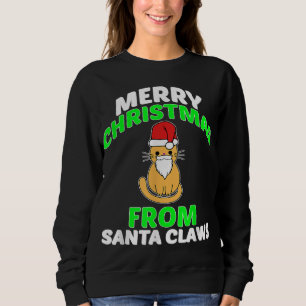 Sweatshirt Drôle Joyeux cadeau de Noël Amoureux de les chats 