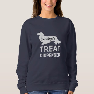 Sweatshirt Drôle long cheveux Dachshund'humain personnalisé
