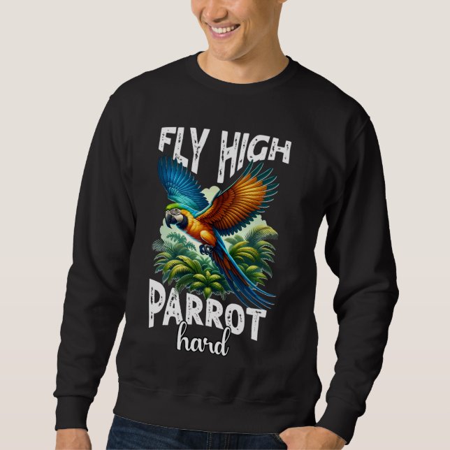 Sweatshirt Drôle Macaw Parrot 1 (Devant)