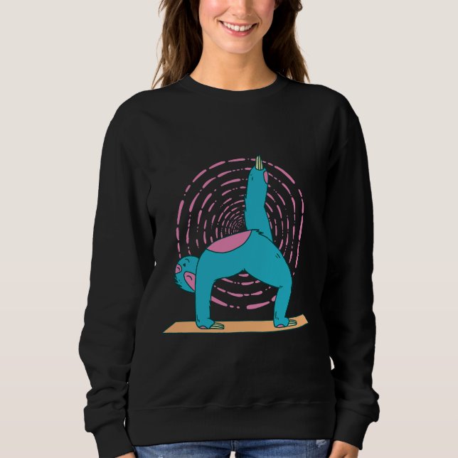 Sweatshirt Drôle Machine à Yoga (Devant)
