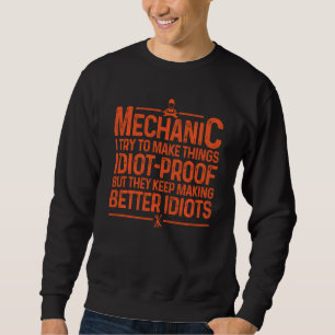 Sweatshirt Drôle Mécanique Conception Pour Homme Papa Voiture