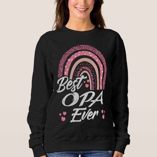 Sweatshirt Drôle Meilleur Opa jamais Rainbow Fête des pères P (Devant)