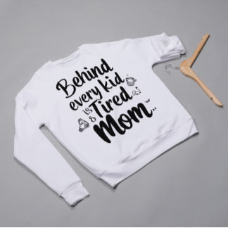 Sweatshirt Drôle Mère Citation Cadeau - Fatigué Mais Aimant