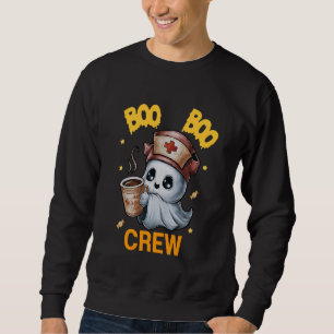 Sweatshirt Drôle mignon Boo Boo Crew Nurse Life Coffee Hallow
