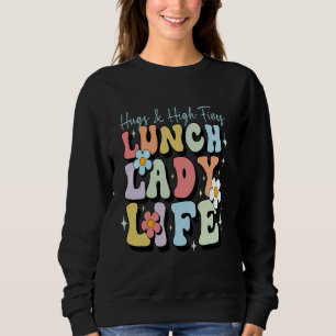 Sweatshirt drôle mignonne femme déjeuner dame tee school café