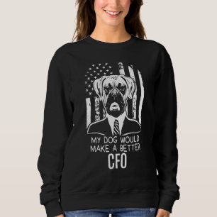 Sweatshirt Drôle Mon Chien Meilleur Boxe Électorale Du Cfo