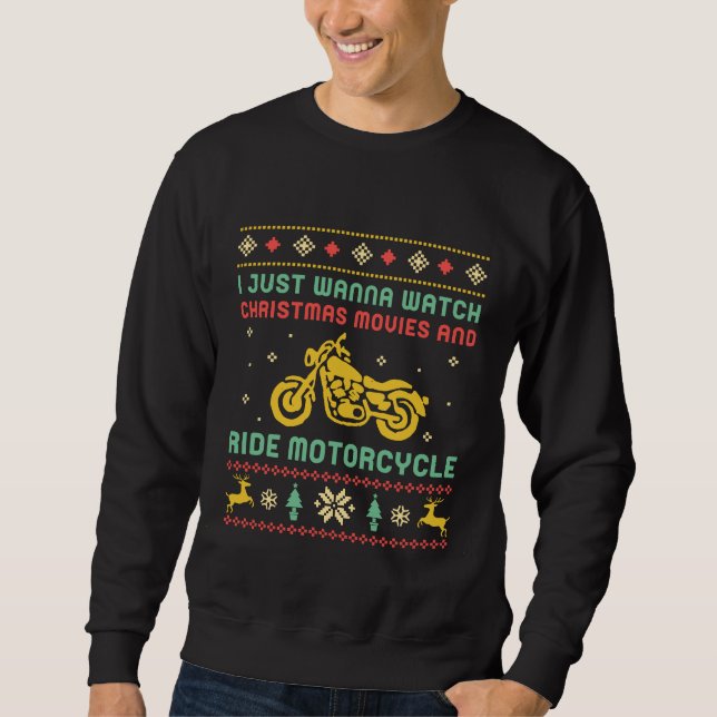 Sweatshirt Drôle moto moto moto moto moto moto moto moto moch (Devant)