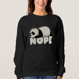 Sweatshirt Drôle non aujourd'hui Lazy Panda Amoureux des anim