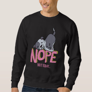Sweatshirt Drôle Nope Pitbull se reproduit avec Nope Pas aujo