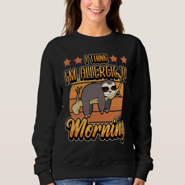 Sweatshirt Drôle Parfum Lazy Relax Dormir (Devant)
