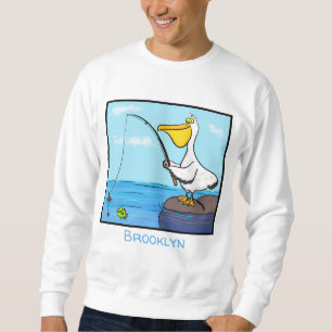 Sweatshirt Drôle pélican de pêche