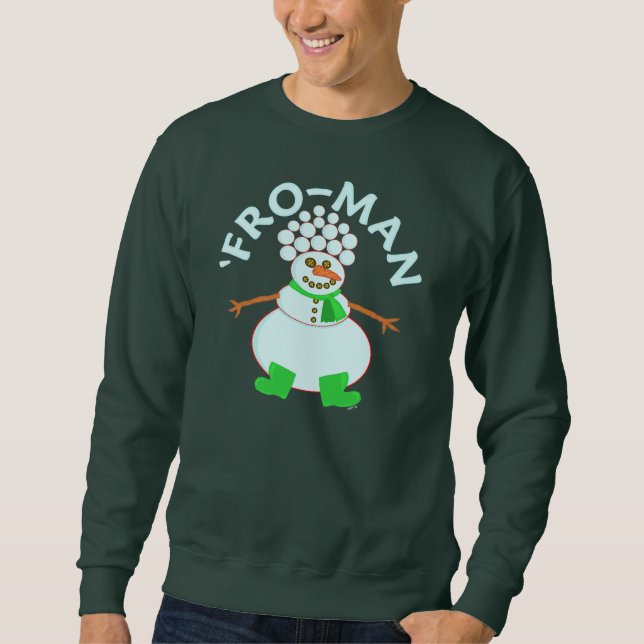 Sweatshirt Drôle 'pour le chandail laid de Noël de bonhomme (Devant)