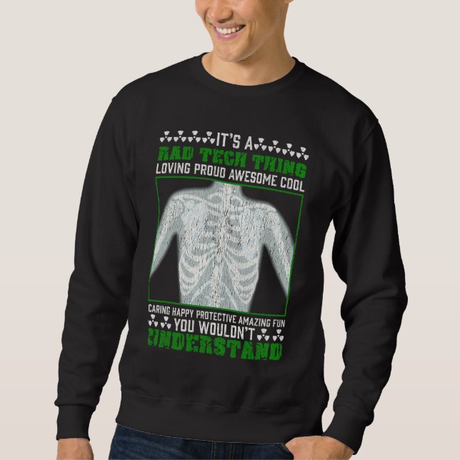 Sweatshirt Drôle Rad Tech Blague X-ray Humour radiologique (Devant)