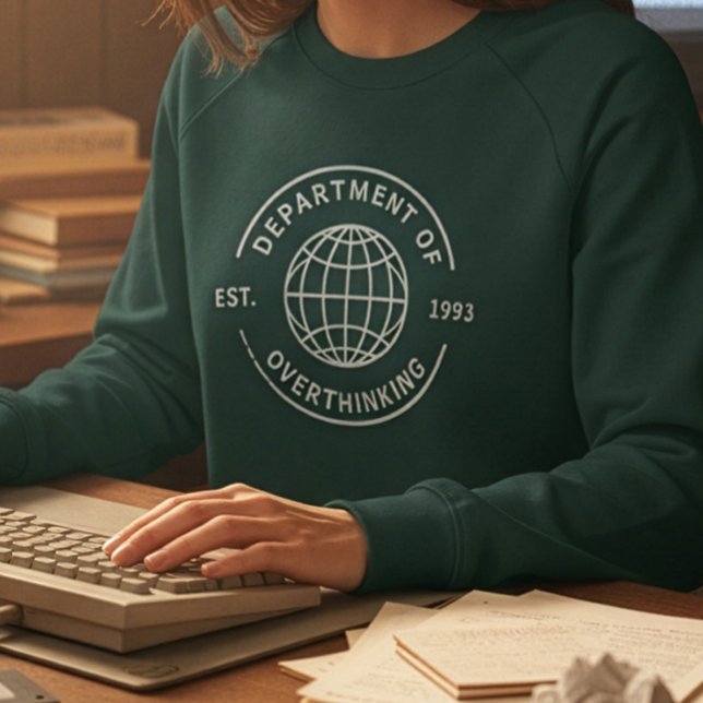 Sweatshirt Drôle Rétro Département de la Suranalyse Introvert (Créateur téléchargé)