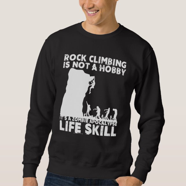Sweatshirt Drôle Rock Climber Cadeau Pour Hommes Femmes Cool  (Devant)