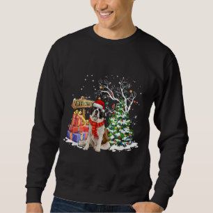 Sweatshirt Drôle Saint Bernard Père Noël Mignonne Amoureux de