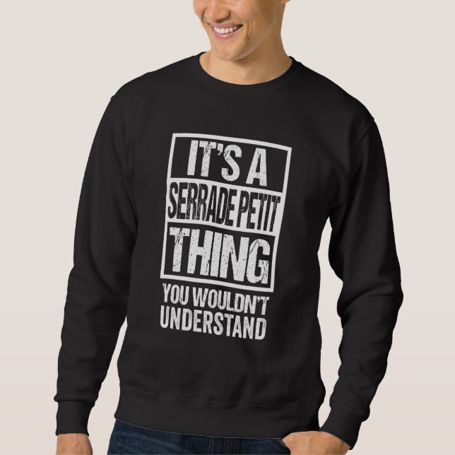 Sweatshirt Drôle Serrade Petit Breed Citation Cat (Devant)