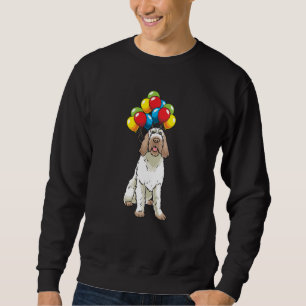 Sweatshirt Drôle Spinone Italiano Chien Avec Balloons