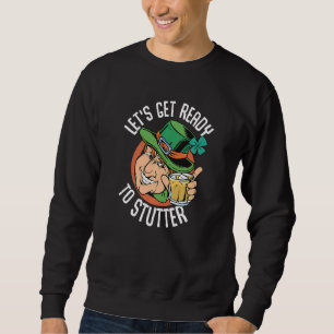 Sweatshirt Drôle St Patrick's Day Gnome Lets Get Ready 1