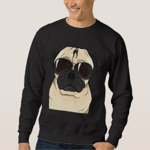 Sweatshirt Drôle Sunglass Carlin T-shirt Tee for Pet Lovers E