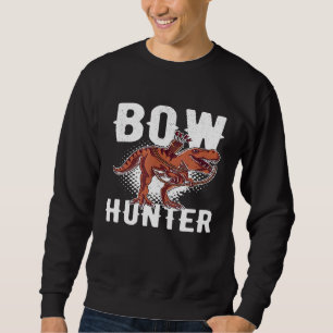 Sweatshirt Drôle T Rex Chasseur de boue Tir à l'arc Dinosaure