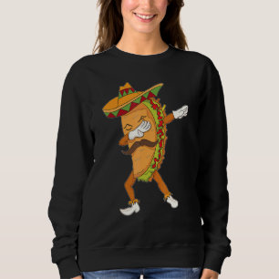 Sweatshirt Drôle Taco Dabbing Post Mexicaine Nourriture Junki