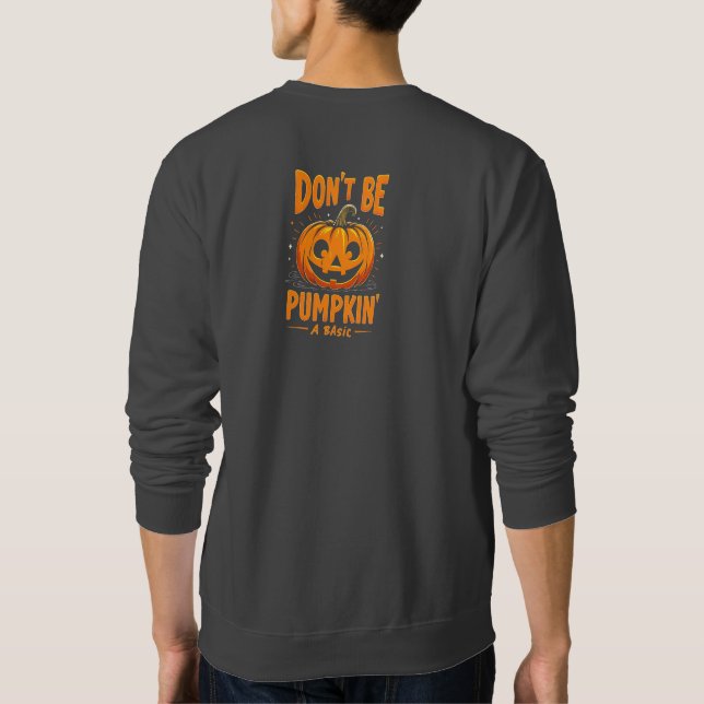 Sweatshirt Drôle "Trumpkin Spice & Everything Nice" Halloween (Dos)