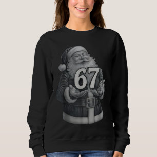 Sweatshirt Drôle Vintage Six Sept 6 7 Mème Santa Noël 6