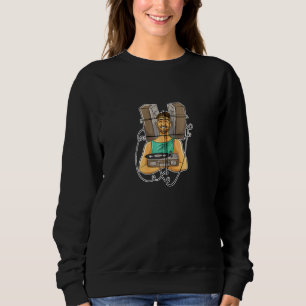 Sweatshirt Drôle Vinyl Guy pour Vinyl Record Player Zip