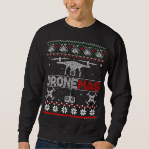 Sweatshirt Drone Mas Cadeau Pour Noël Doux moche