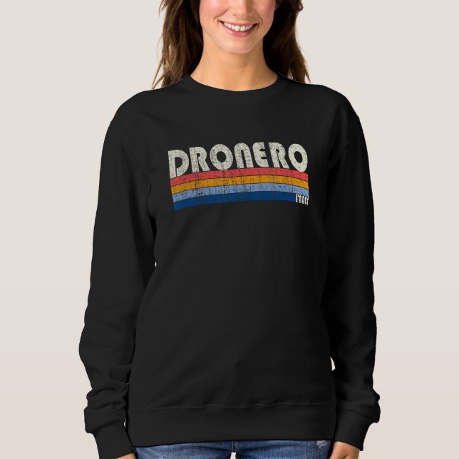 Sweatshirt Dronero Italy Retro 70s 80s Style (Devant)