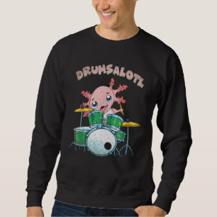 Sweatshirt Drummer de salamandre tambours amphibiens Drumsalo