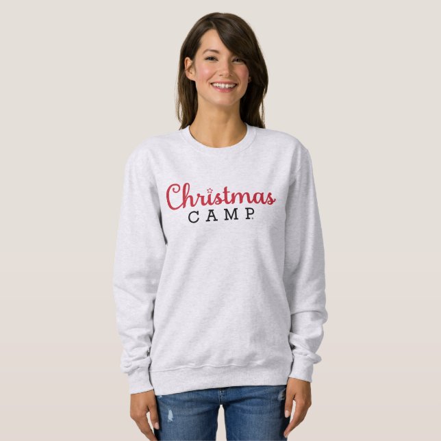Sweatshirt du camp de Noël | Sweatshirt de Noël (Devant entier)