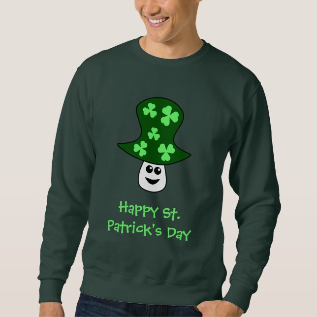 Sweatshirt du champignon de St Patrick (Devant)