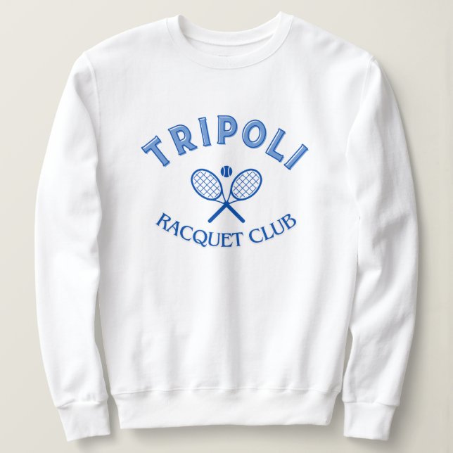 Sweatshirt du club de raquette de Tripoli Grèce (Design devant)