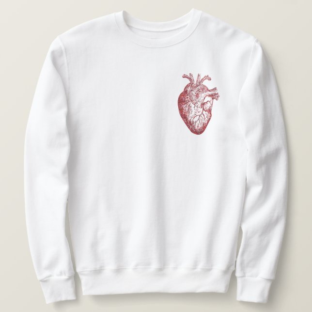 Sweatshirt du coeur humain - Coeur anatomique uniq (Design devant)