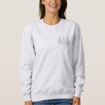 Sweatshirt du contour de l'arbre de Noël