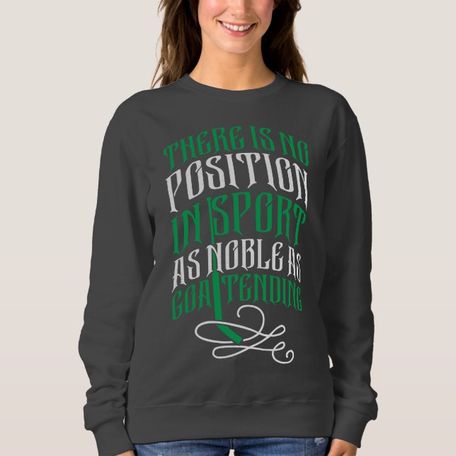 Sweatshirt du devis du gardien de hockey sur glace (Devant)