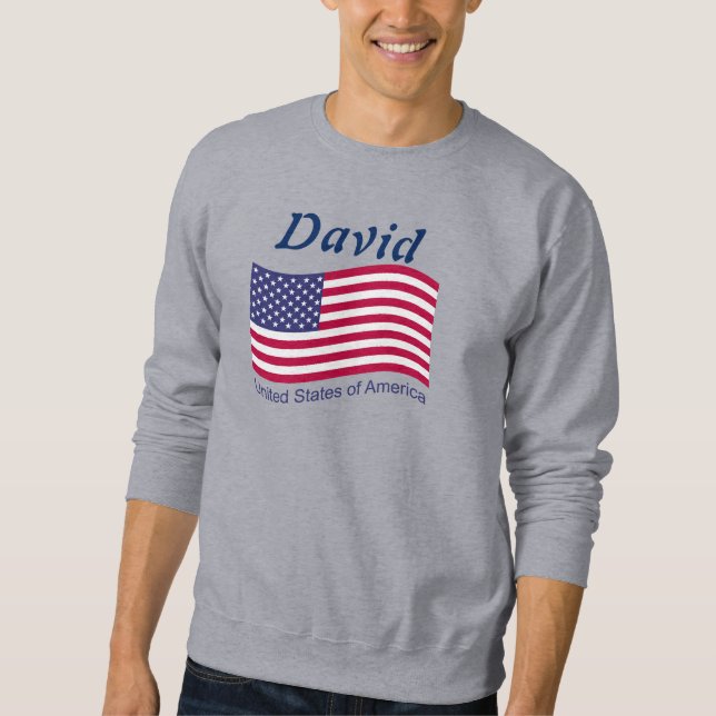 Sweatshirt du drapeau américain (Devant)