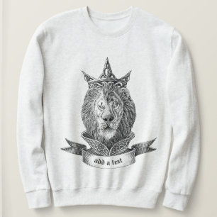 Sweatshirt du lion royal couronné