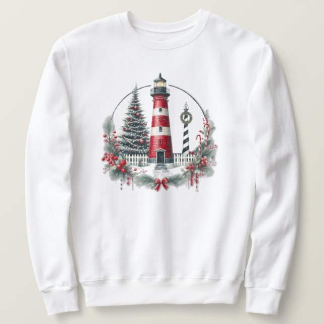 Sweatshirt du phare de Noël (Design devant)
