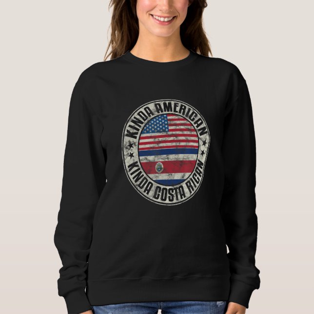 Sweatshirt Dual Citizenship American Costa Rican Costa Rica U (Devant)