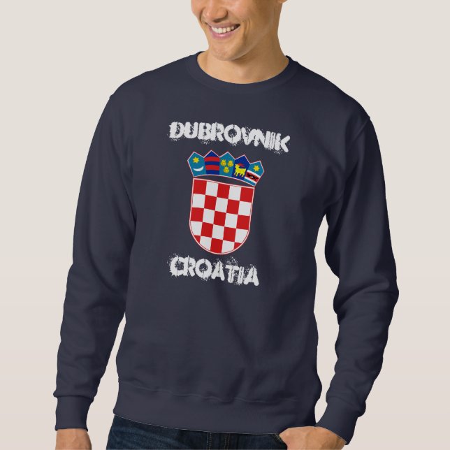 Sweatshirt Dubrovnik, Croatie avec armoiries (Devant)
