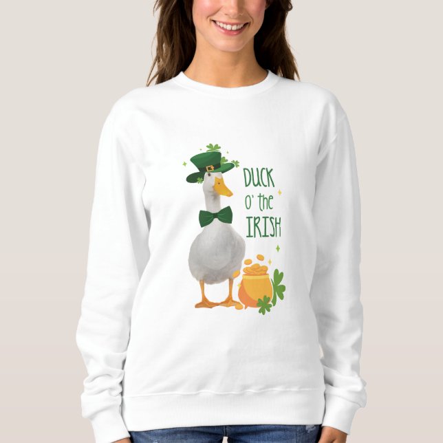 Sweatshirt Duck o' the Irish St. Patricks Day (Devant)