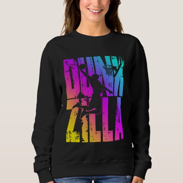 Sweatshirt Dunkzilla Basketball Player Basketballer Sports Du (Devant)