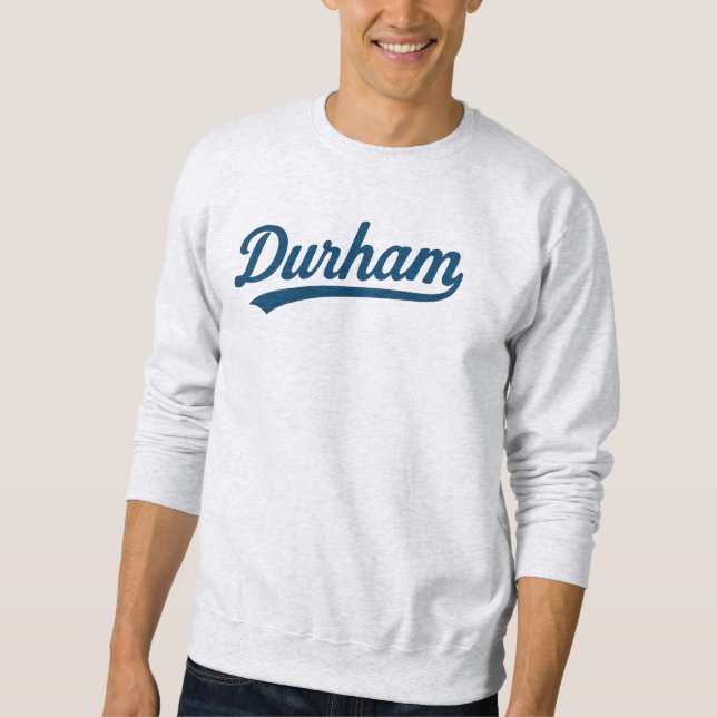 Sweatshirt Durham Script Retro Design - Vintage City Pride (Devant)