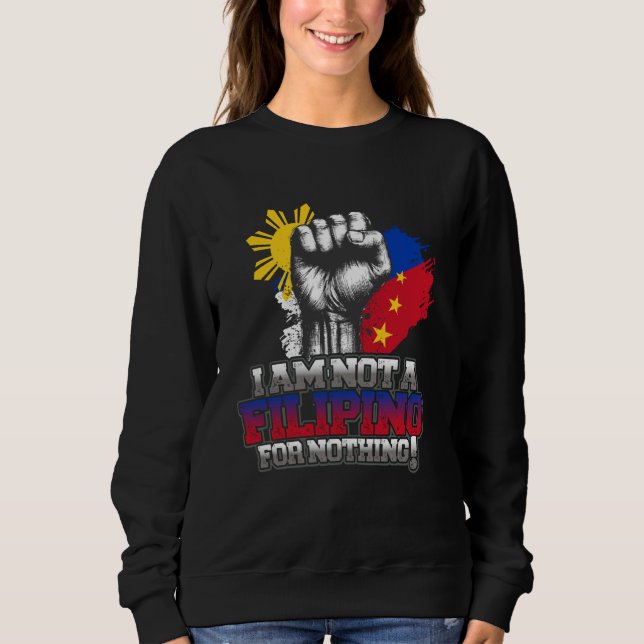 Sweatshirt Duterte Shirt Real Filipino Free PRRD Shirt Suppor (Devant)