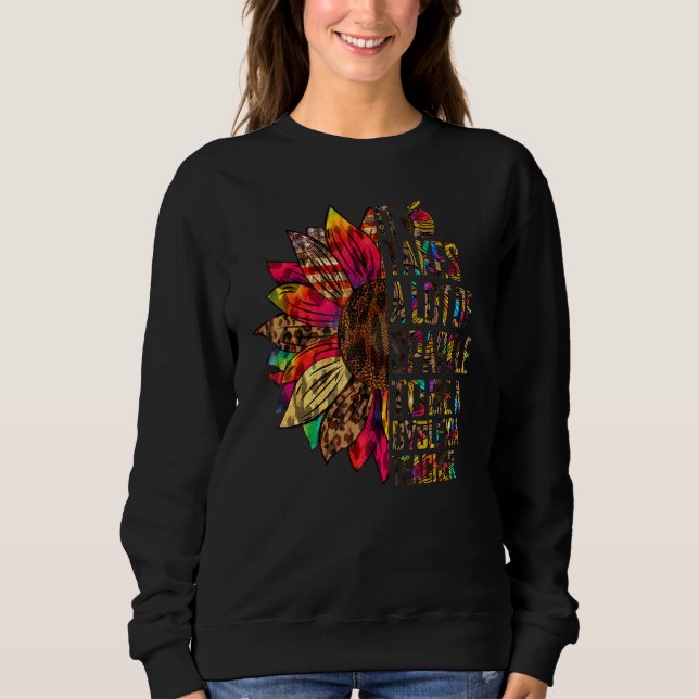Sweatshirt Dyslexie Enseignant Il Prend Beaucoup De Léopard É (Devant)